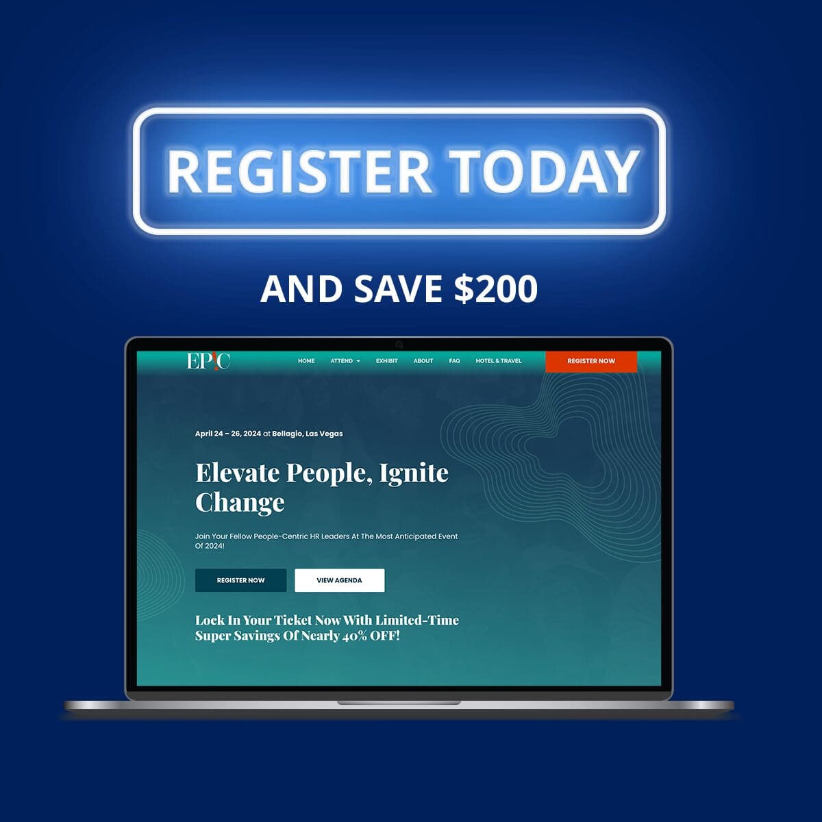 Register for Epic Today to save $200