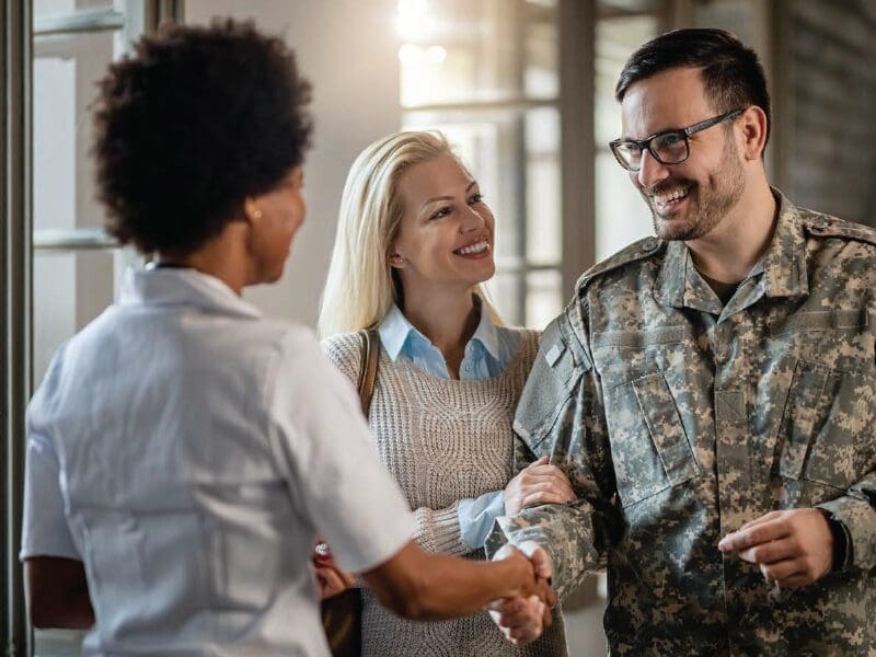 Handshake showing support for your veteran employees